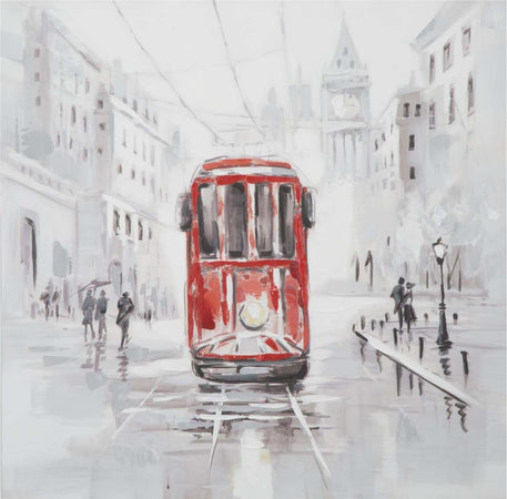 Dipinto Su Tela Tram -A- Cm 80X3X80 Casa e cucina/Decorazioni per interni/Arte/Dipinti Led Mall Home - Napoli, Commerciovirtuoso.it