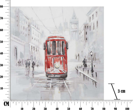Dipinto Su Tela Tram -A- Cm 80X3X80 Casa e cucina/Decorazioni per interni/Arte/Dipinti Led Mall Home - Napoli, Commerciovirtuoso.it