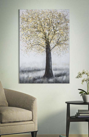 Dipinto Su Tela Tree Simple -A- Cm n80X3,8X120 Casa e cucina/Decorazioni per interni/Arte/Dipinti Led Mall Home - Napoli, Commerciovirtuoso.it