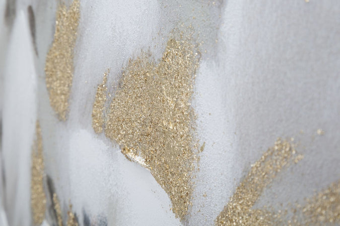 Dipinto Su Tela White/Gold Flower Cm n80X3,7X100 Casa e cucina/Decorazioni per interni/Arte/Dipinti Led Mall Home - Napoli, Commerciovirtuoso.it