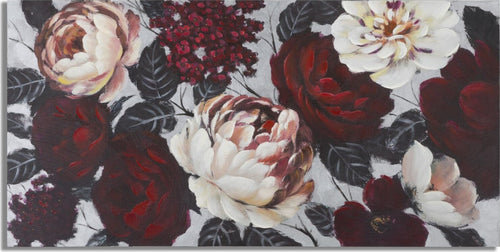 Dipinto Su Tela White/Red Flower Lightbackn150X3,8X76 Casa e cucina/Decorazioni per interni/Arte/Dipinti Led Mall Home - Napoli, Commerciovirtuoso.it