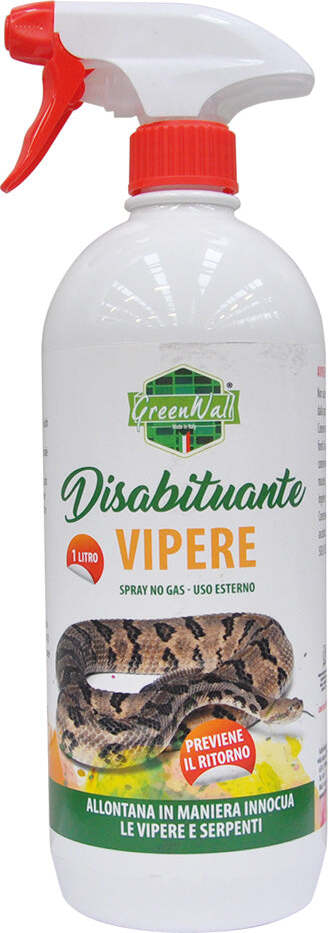 Disabituante Spray per Serpenti e Vipere barriera repellente naturale 1 Lt Commercio Industria e Scienza/Attrezzature e forniture agricole/Disinfestazione/Protezione da animali domestici e selvativi La Zappa - Altamura, Commerciovirtuoso.it