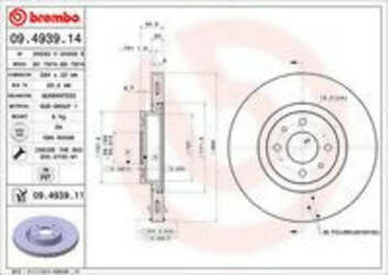 Dischi freni fiat stilo lancia lybra 2.4 anteriore Brembo