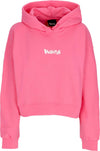 DISCLAIMER-Felpa-Leggera-Cappuccio-Corta-Donna-W-Back-Big-Logo-Hoodie-Fluo-Fucshia/st-White-da-donna