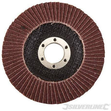 Disco a lamella in ossido di alluminio per l'utilizzo con smerigliatrici angolari portatili silverline