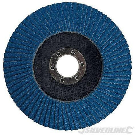 Disco a lamelle in zirconio per l'utilizzo con smerigliatrici angolari nuovo prodotto silverline