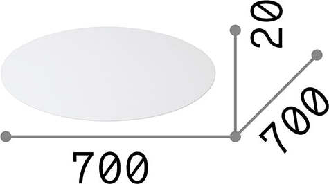 Disco-Acrilico-Set-Alluminio-Trasparente-D70Cm