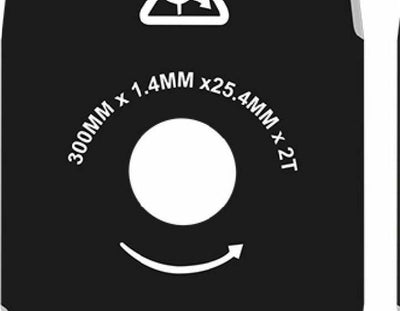 Disco Ricambio Decespugliatore Ama 2 Denti Ø Est 300mm Ø Foro 25,4mm