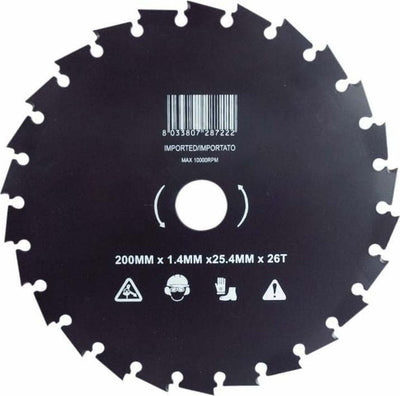 Disco per decespugliatore 26 denti larghezza 200mm