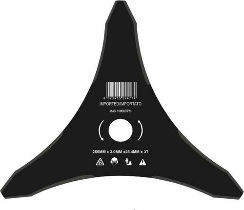 Disco di ricambio Ama per decespugliatore a 3 denti con Ø esterno di 255mm