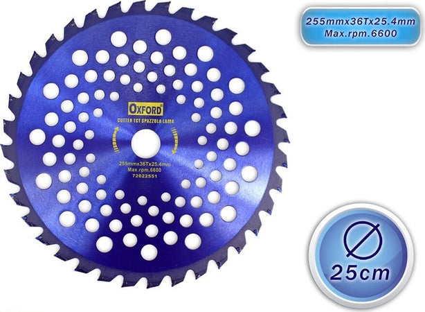 DISCO DECESPUGLIATORE LAMA ACCIAIO PER LEGNO 255MM x 36T CON FORI RAFFREDDAMENTO Fai da te/Attrezzi elettrici da giardinaggio/Accessori e parti di ricambio per tagliaerba/Parti di ricambio/Lame Trade Shop italia - Napoli, Commerciovirtuoso.it