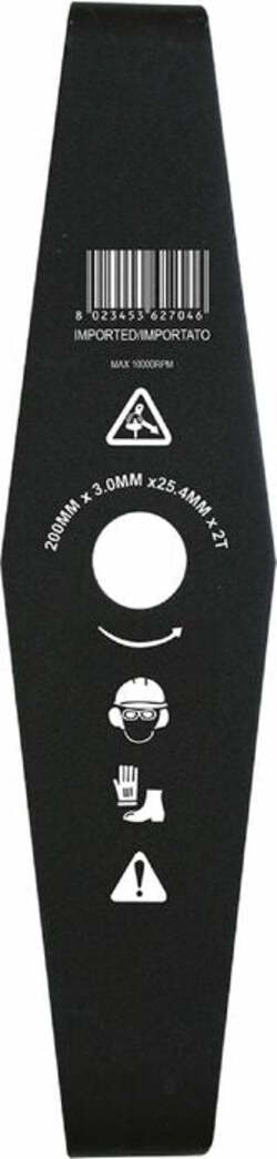 Disco decespugliatore per arbusti a 2 denti 200mm