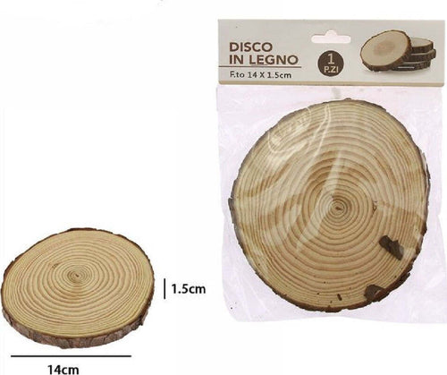 Disco Di Legno Base Tronco Decorativa Per Ornamento Casa 14x1.5 Cm Rotondo 72111 Casa, arredamento e bricolage > Decorazione della casa Trade Shop italia - Napoli, Commerciovirtuoso.it