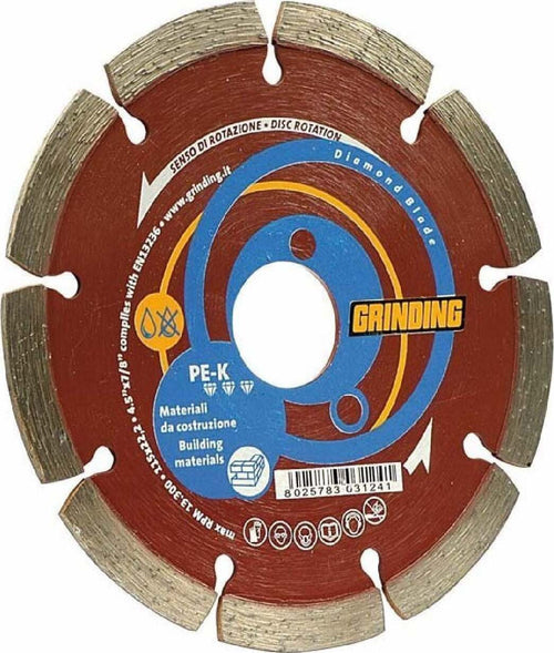 Disco diamantato a settori idoneo per tegole e calcestruzzo armato Fai da te/Utensili elettrici e a mano/Accessori per utensili elettrici/Lame/Dischi diamantati La Zappa - Altamura, Commerciovirtuoso.it