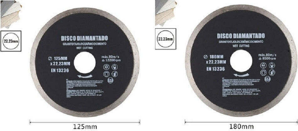 Disco Diamantato Corona Continua 125 - 180 Mm Piastrelle Ceramica Porcellana Casa, arredamento e bricolage > Bricolage e fai da te > Elettroutensili > Smerigliatrici Trade Shop italia - Napoli, Commerciovirtuoso.it