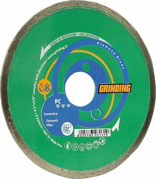 Disco diamantato idoneo per ceramica e piastrelle con corona continua liscia Fai da te/Utensili elettrici e a mano/Accessori per utensili elettrici/Lame/Dischi diamantati La Zappa - Altamura, Commerciovirtuoso.it