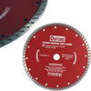 Disco-Diamantato-Per-Smerigliatrice-230-Mm-ø23-Cm-Flex-Mola-Turbo-6600rpm