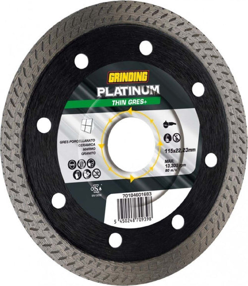 Disco diamantato super sottile con corona continua per gres porcellanato e marmo Fai da te/Utensili elettrici e a mano/Accessori per utensili elettrici/Lame/Dischi diamantati La Zappa - Altamura, Commerciovirtuoso.it