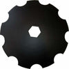 Disco frangizolle dentato Ø 610mm sp. 5mm con foro esagonale da 92mm