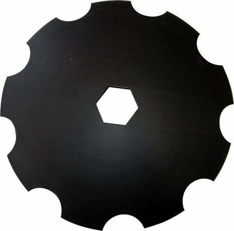 Disco frangizolle dentato Ø 610mm sp. 5mm con foro esagonale da 92mm