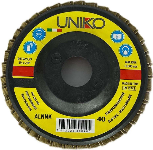 Disco lamellare al corindone per metalli, legno, ghisa e plastica Fai da te/Utensili elettrici e a mano/Accessori per utensili elettrici/Lame/Dischi diamantati La Zappa - Altamura, Commerciovirtuoso.it