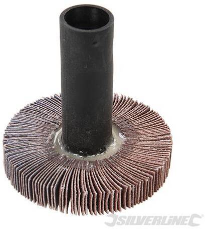 Disco Lamellare di levigatura per smerigliatrice grana 120 Silverline accessorio