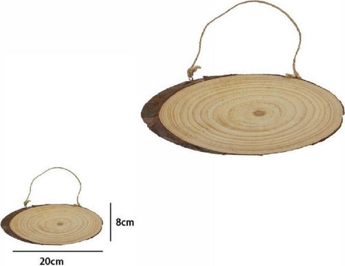 Disco Legno Naturale Base Tronco Decorativa Ornamento Da Appendere 20x8 Cm 72102 Casa e cucina/Hobby creativi/Lavorazione del legno/Legno grezzo Trade Shop italia - Napoli, Commerciovirtuoso.it