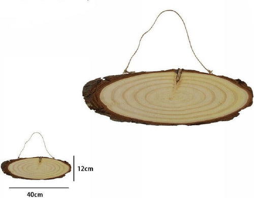 Disco Legno Naturale Base Tronco Decorativa Ornamento Da Appendere 40x12cm 72105 Casa, arredamento e bricolage > Decorazione della casa Trade Shop italia - Napoli, Commerciovirtuoso.it