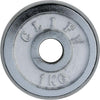 Disco-Olimpico-In-Acciaio-Piastra-Pesi-Per-Bilanciere-Manubri-Da-1kg-Foro-30mm