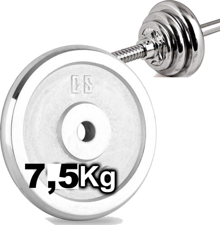 Disco Olimpico In Acciaio Piastra Pesi Per Bilanciere Manubri Da 7,5kg Foro 30mm Sport e tempo libero/Fitness e palestra/Potenziamento muscolare/Pesi e accessori/Manubri Trade Shop italia - Napoli, Commerciovirtuoso.it