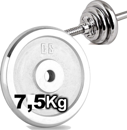 Disco Olimpico In Acciaio Piastra Pesi Per Bilanciere Manubri Da 7,5kg Foro 30mm Sport e tempo libero/Fitness e palestra/Potenziamento muscolare/Pesi e accessori/Manubri Trade Shop italia - Napoli, Commerciovirtuoso.it