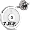 Disco-Olimpico-In-Acciaio-Piastra-Pesi-Per-Bilanciere-Manubri-Da-7,5kg-Foro-30mm