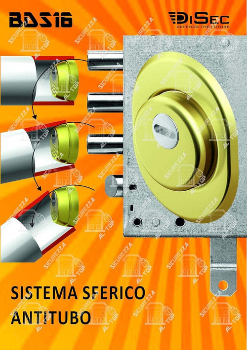DISEC---DEFENDER-A-SISTEMA-SFERICO-ANTITUBO-25MM-IN-OTTONE-LUCIDO