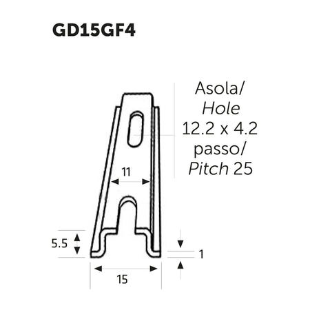 Guide DIN e staffe per supporto apparecchiature elettriche