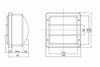 Proiettore simmetrico anteriore 140x140mm adattabile Cobo 05103000