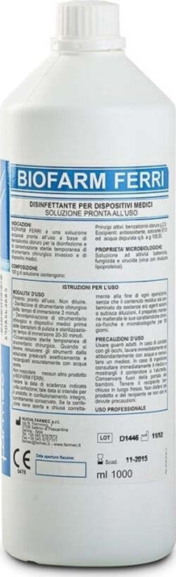 DISINFETTANTE 1000ML DISPOSITIVI MEDICI FERRI IGIENIZZANTI STERILIZZA BIOFARM Casa e cucina/Detergenti e prodotti per la pulizia/Detergenti per la casa/Spray e liquidi disinfettanti Trade Shop italia - Napoli, Commerciovirtuoso.it