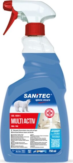 Disinfettante Multi Activ Bagno - trigger da 750 ml - Sanitec Casa e cucina/Detergenti e prodotti per la pulizia/Detergenti per la casa/Detergenti multiuso Eurocartuccia - Pavullo, Commerciovirtuoso.it