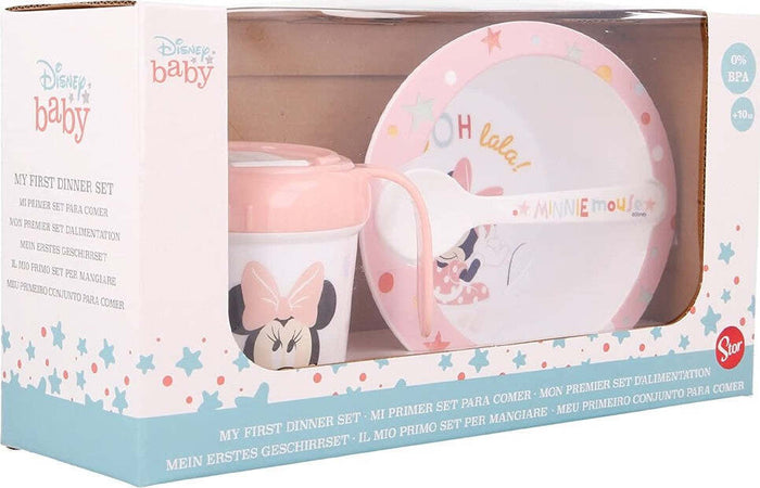 Disney Baby Set Pappa 3 Pezzi Minnie Mouse Rosa Prima Pappa Per Bambini Asilo Prima infanzia/Allattamento e pappa/Stoviglie/Set di stoviglie Trade Shop italia - Napoli, Commerciovirtuoso.it