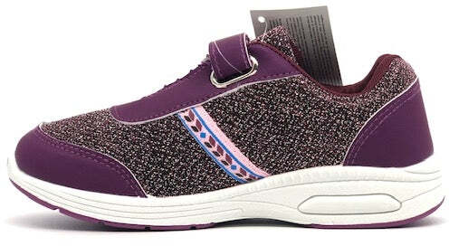 DISNEY FROZEN Elsa and Anna Sneaker bimba fuxia burgundi con luci