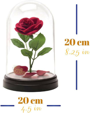 Disney La Bella E La Bestia Enchanted Rose Lampada Usb 20cm Rosa Incantata