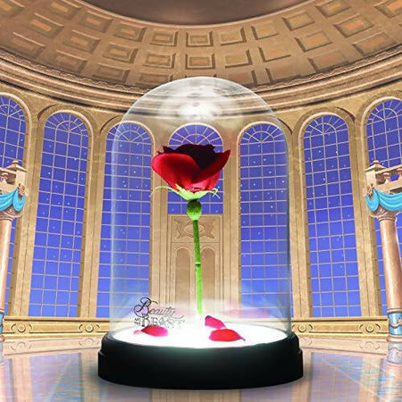 Disney La Bella E La Bestia Enchanted Rose Lampada Usb 20cm Rosa Incantata