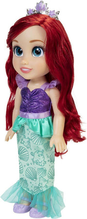 Disney Princess Bambola Principessa Ariel 38 Cm Con Bellissimi Occhi Scintillanti, Abito Scarpette E Tiara, Bambine Dai 3 Anni In Su
