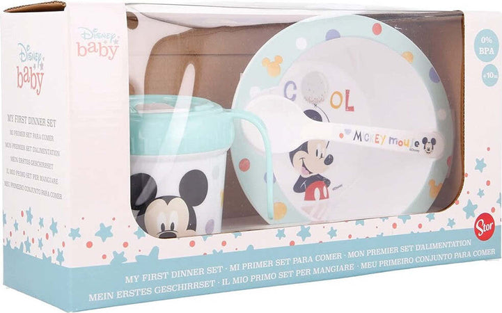 Disney Set Prima Pappa 3 Pezzi Topolino Azzurro Mickey Mouse Bambini Asilo Prima infanzia/Allattamento e pappa/Stoviglie/Set di stoviglie Trade Shop italia - Napoli, Commerciovirtuoso.it