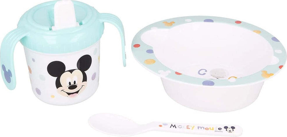 Disney Set Prima Pappa 3 Pezzi Topolino Azzurro Mickey Mouse Bambini Asilo Prima infanzia/Allattamento e pappa/Stoviglie/Set di stoviglie Trade Shop italia - Napoli, Commerciovirtuoso.it