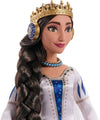 Disney Wish - Regina Amaya Di Rosas, Bambola Snodata Con Abito Regale, Corona E Accessori Rimovibili Inclusi, Look Ispirato Al Film, Giocattolo Per Bambini, 3+ Anni, Hrc11