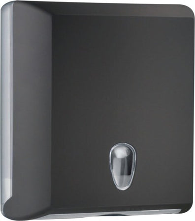 Dispenser asciugamani piegati Soft Touch - 29x10 5x30 5 cm - nero - Mar Plast Commercio Industria e Scienza/Forniture sanitarie e igieniche/Prodotti di carta/Asciugamani di carta Eurocartuccia - Pavullo, Commerciovirtuoso.it