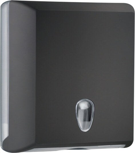 Dispenser asciugamani piegati Soft Touch - 29x10 5x30 5 cm - nero - Mar Plast Commercio Industria e Scienza/Forniture sanitarie e igieniche/Prodotti di carta/Asciugamani di carta Eurocartuccia - Pavullo, Commerciovirtuoso.it