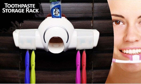 Dispenser-Automatico-Dentifricio-Porta-Spazzolino-A-Parete-Bagno-Casa-Linq-Jx600