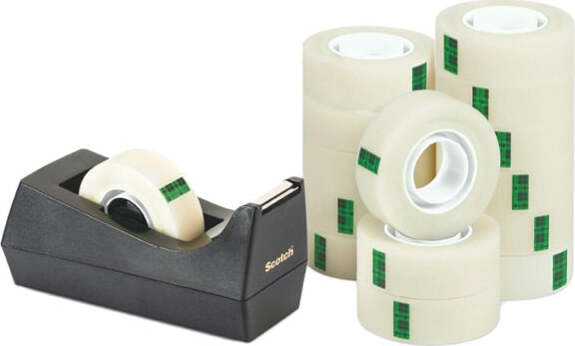 Dispenser C38 per nastri fino a 33 mt - 14 rotoli Scotch Magic 900 inclusi - nero - Scotch Cancelleria e prodotti per ufficio/Archivio ufficio e accessori per scrivania/Accessori da scrivania e archiviazione/Portaoggetti e portablocchi da scrivania/Dispenser per nastro adesivo Eurocartuccia - Pavullo, Commerciovirtuoso.it