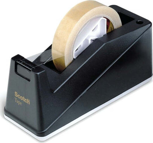 Dispenser da tavolo C10 per nastri Scotch - 33-66 mt - nero - Scotch Cancelleria e prodotti per ufficio/Archivio ufficio e accessori per scrivania/Accessori da scrivania e archiviazione/Portaoggetti e portablocchi da scrivania/Dispenser per nastro adesivo Eurocartuccia - Pavullo, Commerciovirtuoso.it